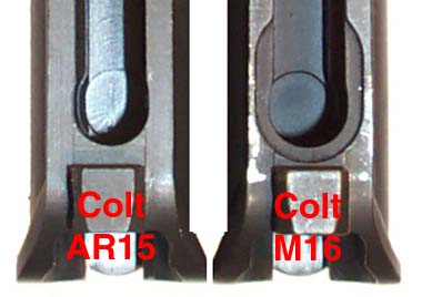 sp1 receivers m16 ar15 sear difference