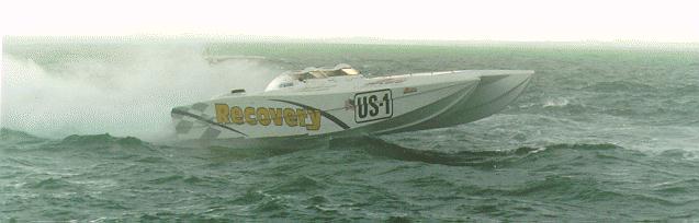 Picture of the 1995 Recovery boat at Key West World Championships